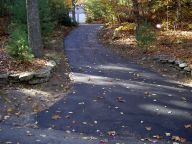 Looking Up Driveway From Road Finished
